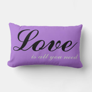 Love is all you need Cushion Purple