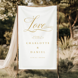 Love is all you need! Elegant, wedding Banner
