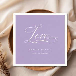 Love is all you need! Elegant, wedding Napkin