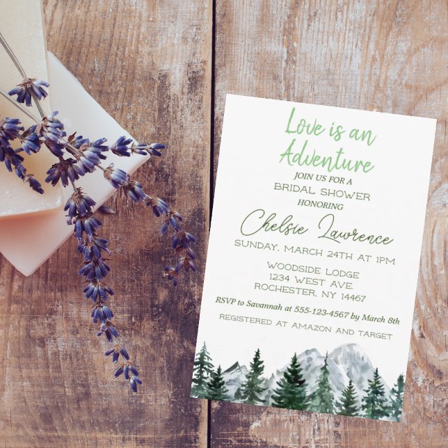 Love is an Adventure Bridal Shower Invitation (Creator Uploaded)