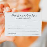 Love Is An Adventure Wedding Bucket List Cards<br><div class="desc">These beautiful wedding "love is an adventure" bucket list advice cards will be a perfect addition to the guest book table. You'll have all the guests talking about their best adventure ideas  for the newlyweds. Part of the Alejandra collection.</div>