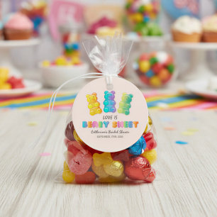 Love Is Beary Sweet Candyland Bridal Shower Favour Tags