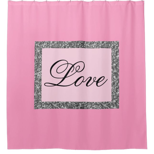 Love is Beautiful Shower Curtain (Front)