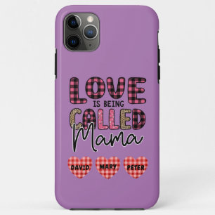 Love is Being Called Mama, Customisable Mum Gift Case-Mate iPhone Case