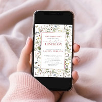 Love Is Berry Sweet Elegant Floral Bridal Luncheon