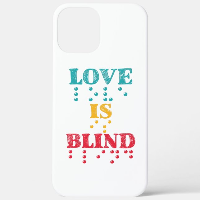 Love Is Blind Braille Case-Mate iPhone Case (Back)