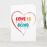 Love Is Blind Braille Heart