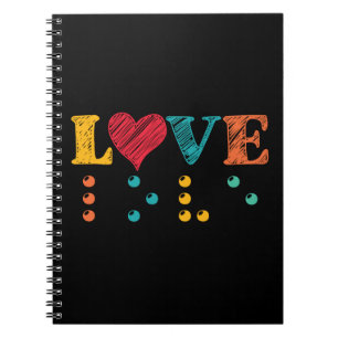 Love Is Blind Braille Notebook
