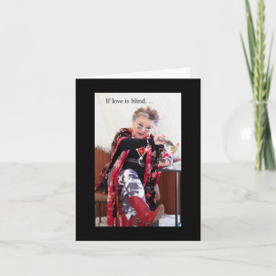 Love is Blind on Valentine's Day Card