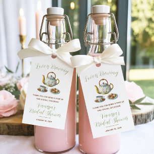 Love is Brewing, Afternoon Tea, Bridal Shower Sign Gift Tags