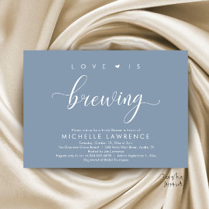 Love is brewing Beautiful Bridal Shower Beer Party Invitation