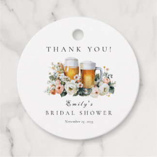 Love is Brewing Beer Bridal Shower Favour Tags