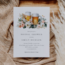 Love is Brewing Beer Bridal Shower Invitation