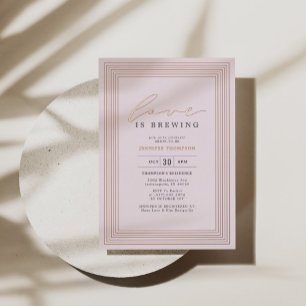 Love is Brewing Bridal Shower Blush Rose Gold
