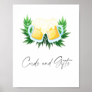 Love is brewing Bridal shower Cards and Gifts Poster