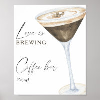 Love is brewing Bridal shower Coffee bar