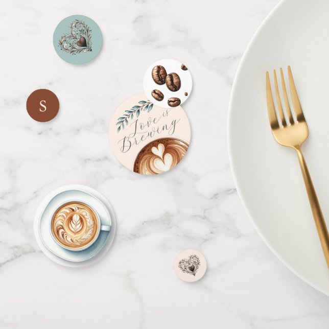 Love is Brewing Bridal Shower Confetti (Group)