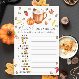 Love is brewing Bridal shower emoji pictionary