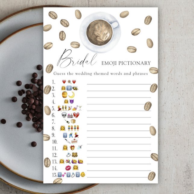 Love is brewing Bridal shower emoji pictionary (Creator Uploaded)