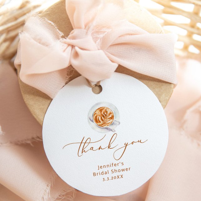 Love is brewing bridal shower favour tag (Creator Uploaded)