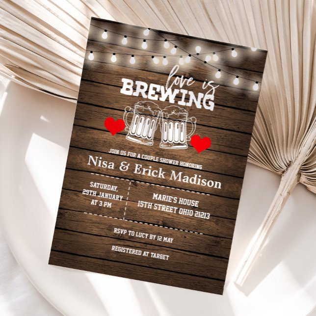 Love is brewing Bridal Shower Invitation (Creator Uploaded)