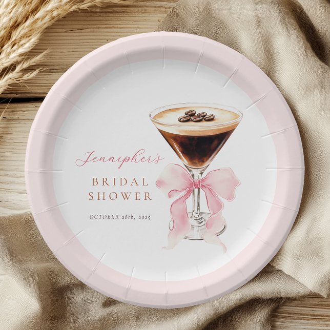 Love is Brewing Bridal Shower Paper Plate (Creator Uploaded)