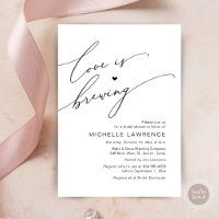 Love is Brewing, Bridal Shower Party Celebration