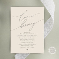 Love is Brewing, Bridal Shower Party Celebration