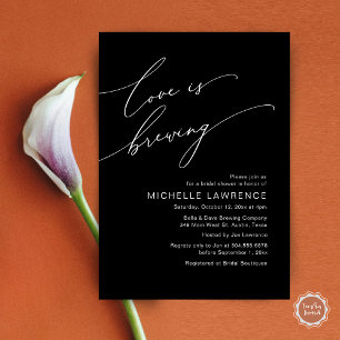 Love is Brewing, Bridal Shower Party Celebration Invitation
