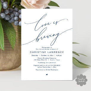 Love is Brewing, Bridal Shower Party Celebration Invitation