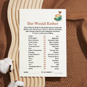 love is brewing bridal shower party games