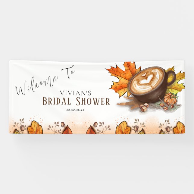 Love Is Brewing Bridal Shower Welcome Banner (Horizontal)