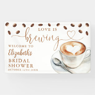 Love Is Brewing Bridal Shower Welcome Banner