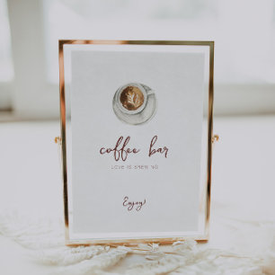 Love is Brewing Coffee Bar Sign