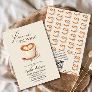 Love is Brewing Coffee Bridal Shower Invitation
