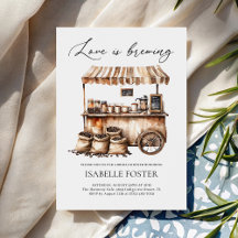 Love is Brewing Coffee Bridal Shower Rustic