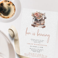 Love is Brewing Coffee Machine Bridal Shower