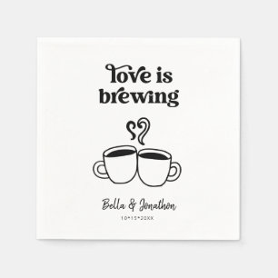 Love is Brewing Coffee / Tea Napkin