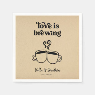 Love is Brewing Coffee / Tea Napkin