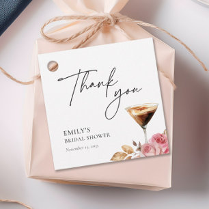 Love is Brewing Elegant Bridal Shower Favour Tags