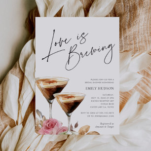 Love is Brewing Elegant Bridal Shower Invitation