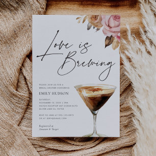 Love is Brewing Elegant Bridal Shower Invitation