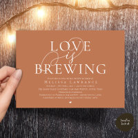 Love Is Brewing Elegant Script Bridal Shower