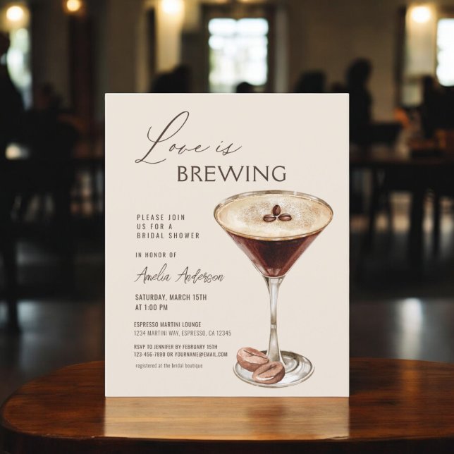 Love is Brewing Espresso Martini Bridal Shower (Creator Uploaded)