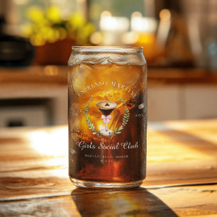 Love is Brewing   Espresso Martini Bridal Shower Can Glass