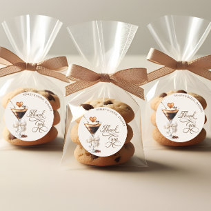 Love Is Brewing Espresso Martini Bridal Shower Classic Round Sticker