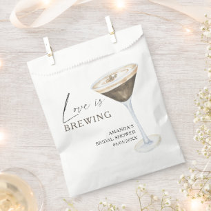 Love is Brewing Espresso Martini Bridal shower Favour Bags