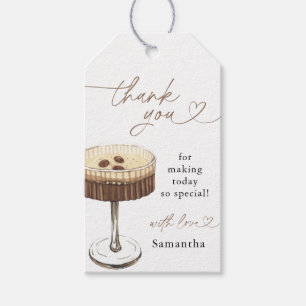 Love Is Brewing Espresso Martini Bridal Shower Gift Tags