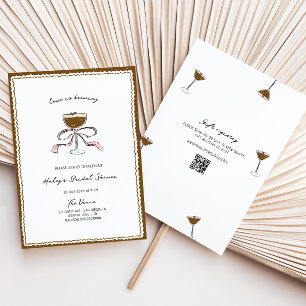 Love Is Brewing Espresso Martini Bridal Shower Invitation