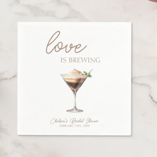 Love is Brewing Espresso Martini Bridal Shower Napkin